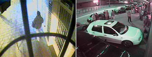Câmeras de segurança suspeito de matar taxistas RS (Foto: Polícia Civil/Divulgação)