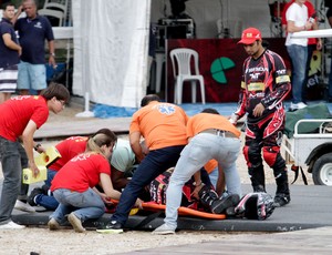 Moto Henrique Balestrini, Zóio acidente (Foto: Rudy Trindade / Ag. Estado)