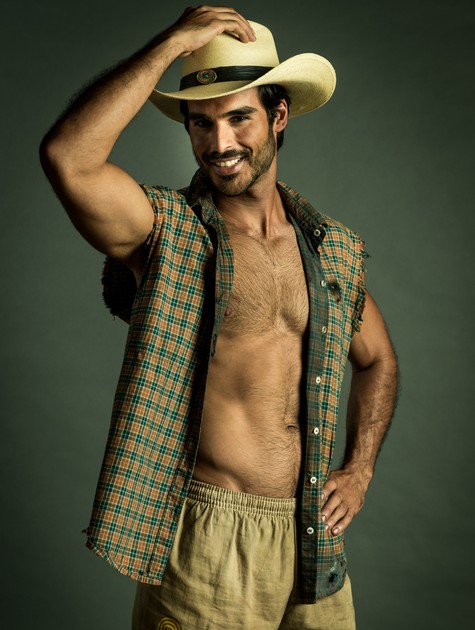 Anderson Tomazini caracterizado como Xodó (Foto: Globo/Raquel Cunha)