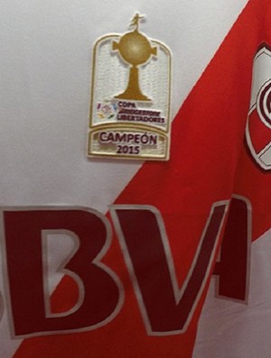 Escudo de campeão da Taça Libertadores 2015 camisa River Plate