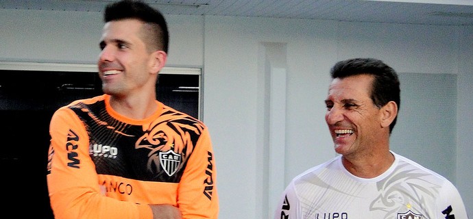 Victor e Chiquinho Atlético-MG (Foto: Fernando Martins)