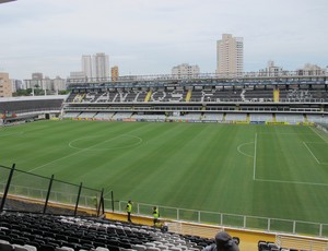 Vila Belmiro antes de Santos x São Paulo (Foto: Carlos Augusto Ferrari)