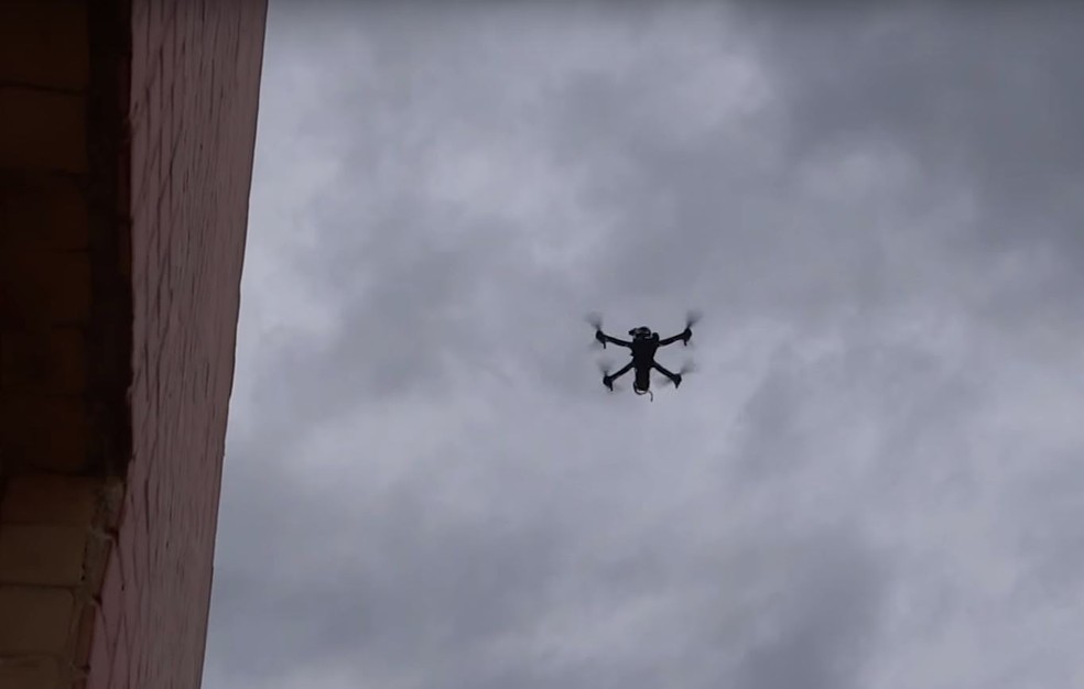 Drone usado pelo Corpo de Bombeiros do DF (Foto: Reprodução)