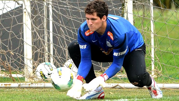 Rafael no treino do Santos (Foto: Ivan Storti / Site Oficial do Santos)