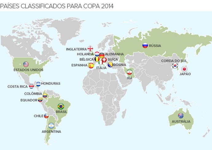 info paises classificados copa 2014 Honduras - 690 (Foto: Editoria de Arte / Globoesporte.com)