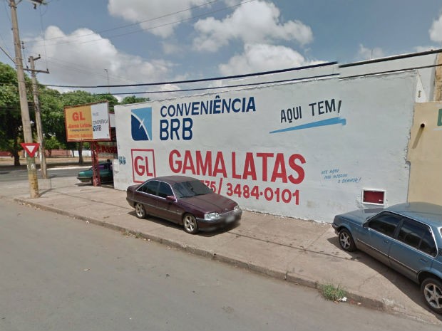 Fachada de loja de conveniência bancária do BRB usada em fraude investigada na operação Revés, no DF (Foto: Google/Reprodução)