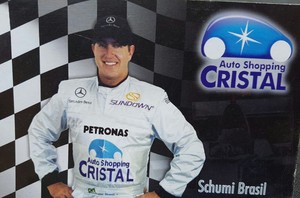 Robson Rotundo, sósia de Michael Schumacher no Brasil (Foto: Pedro Lopes)