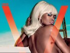 Rihanna faz topless e aparece loira em capa de revista