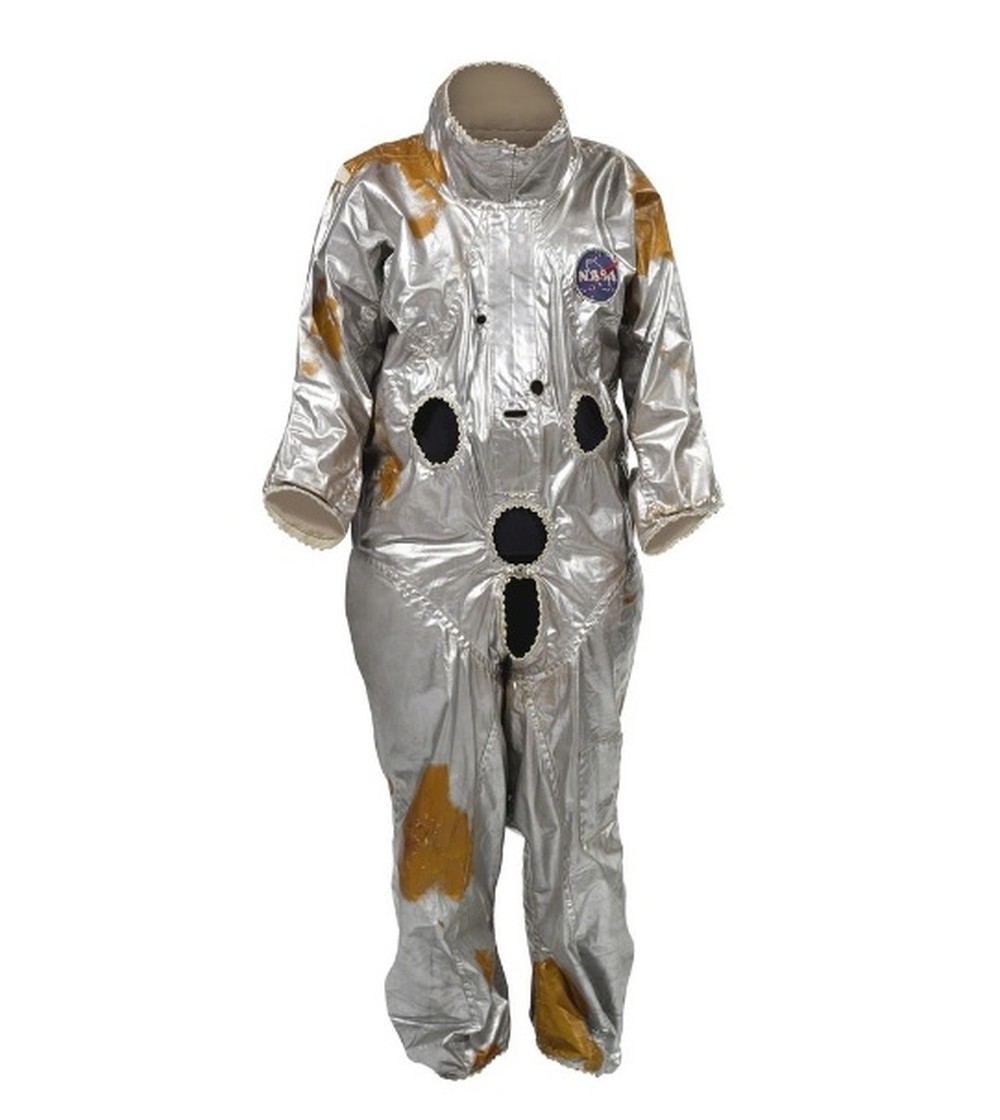 Roupa de proteção térmica feita para o astronauta Gus Grissom, um dos membros do projeto Mercury (Foto: Divulgação)