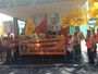 Sindicalistas fazem protesto em frente ao Ministério da Fazenda