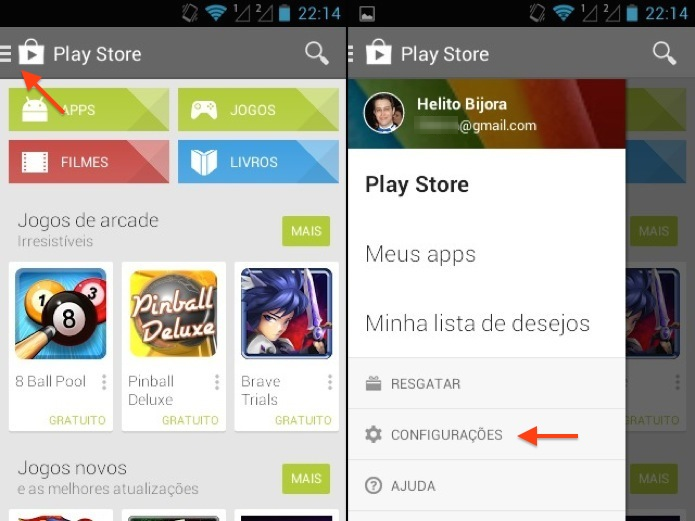 Abra o aplicativo do Google Play (Foto: Reprodução/Helito Bijora)