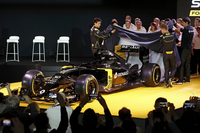 Lançamento do carro da Renault para a temporada 2016 da Fórmula 1 (Foto: Reuters) Lançamento do carro da Renault para a temporada 2016 da Fórmula 1 (Foto: Reuters)