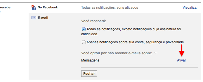 Ativando notificações do chat (Foto: Reprodução/Helito Bijora)