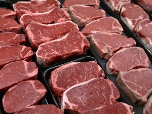  Foto de arquivo mostra carne bovina a venda em mercado nos Estados Unidos  (Foto: AP Photo/J. Scott Applewhite, File)