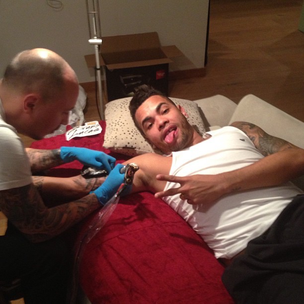 Dentinho com nova tatuagem (Foto: reprodução/Instagram)