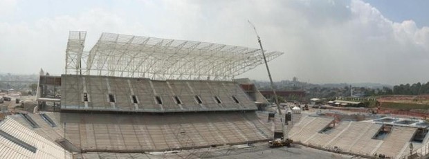 Arena Corinthians chega a 63% das obras em janeiro (Foto: Divulgação/Odebrecht)