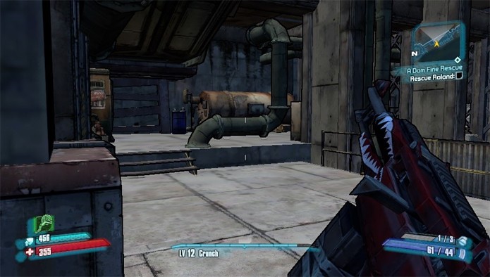 Confira na foto o local em Bloodshot Stronghold onde o jogo costuma travar no PS Vita (Foto: hardcoregamer.com)