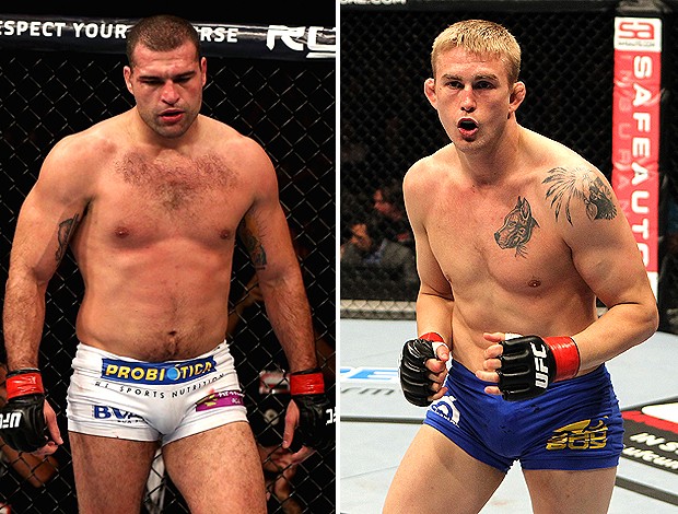 montagem Maurício Shogun x Alexander Gustafsson UFC (Foto: Getty Images)