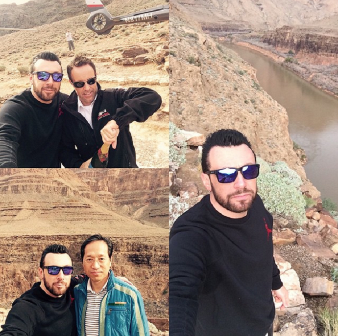 Claudio Pitbull no Grand Canyon (Foto: Reprodução/Instagram)