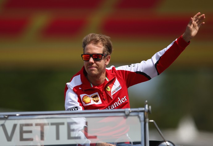 Sebastian Vettel, da Ferrari, no GP da Espanha (Foto: Reuters)