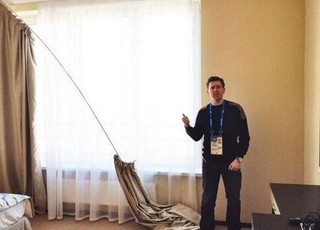 hotel Sochi imprensa quebrado (Foto: Reprodução / Twitter)