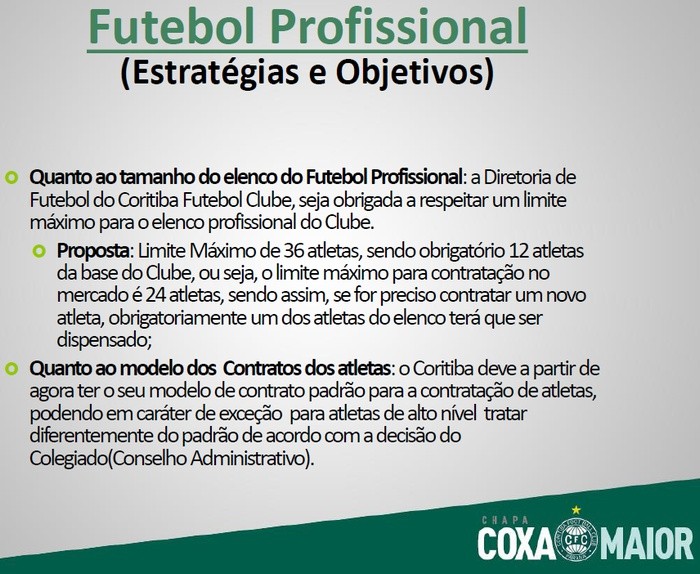 Blog Torcida Coritiba - futebol profissional estratégias e objetivos - Coxa Maior