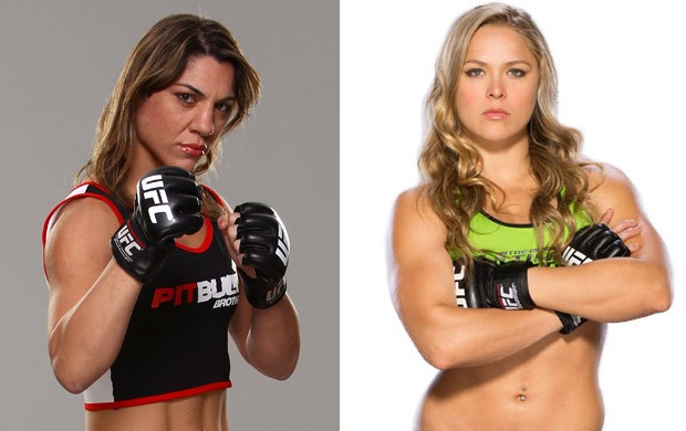 montagem MMA Bethe Correia e Ronda Rousey (Foto: Montagem sobre foto da Getty Images)