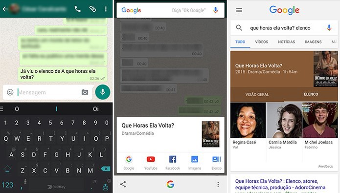 Google Now a um toque tem informações sobre os filmes (Foto: Reprodução/ Elson Souza) Google Now a um toque tem informações sobre os filmes (Foto: Reprodução/ Elson Souza)