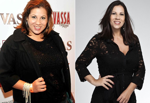 Carla Daniel antes e agora, 18 quilos mais magra: boa fase (Foto: Divulgação)