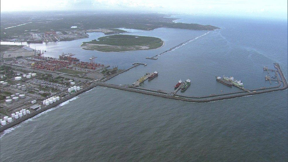 Delatores relataram irregularidades na construção do Cais 5 e do Píer Petroleiro no Porto de Suape (Foto: Reprodução/TV Globo)