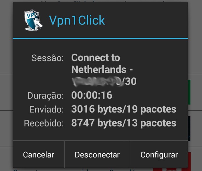 Uma vez começado o download, desconecte-se da VPN (Foto: Reprodução / Dario Coutinho) (Foto: Uma vez começado o download, desconecte-se da VPN (Foto: Reprodução / Dario Coutinho))