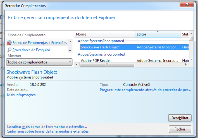Reconfiguração do browser ajuda na resolução do problema (Foto: Reprodução / Laura Martins)