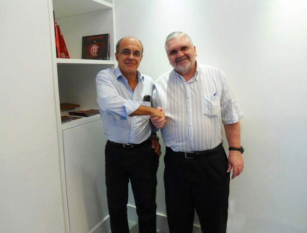 Eduardo Bandeira de Mello e Roberto Gurgel flamengo (Foto: Reprodução / Site Oficial do Flamengo)