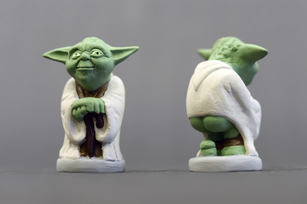 'Caganer' do mestre Yoda, de 'Guerra nas Estrelas' (Foto: Lluis Gene/AFP)
