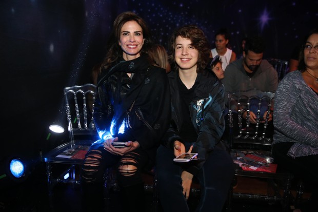 Luciana Ginenez e o filho, Lucas Jagger (Foto: Manuela Scarpa/Brazil News)