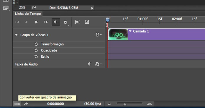 Veja como editar vídeos no Photoshop (Foto: Reprodução/André Sugai)
