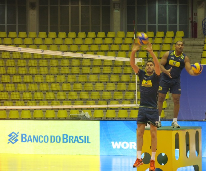 Brasil x Austrália Bruninho liga mundial de vôlei (Foto: Danielle Rocha)