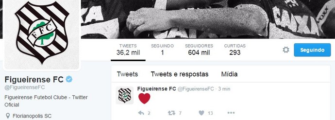 figueirense zé love twitter (Foto: Reprodução / Twitter)