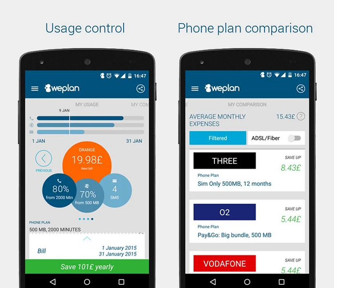 Weplan ajuda usuário a comparar preços de serviços telefônicos (Foto: Divulgação)