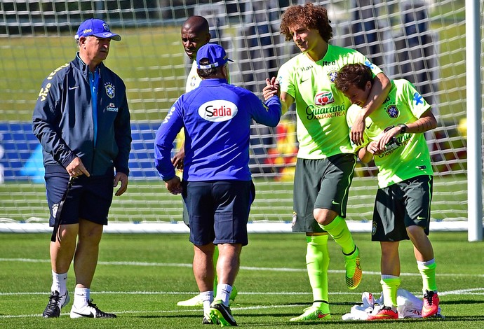 David Luiz treino Brasil (Foto: Gaspar Nóbrega/VIPCOMM)