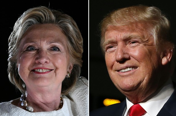 Hillary Clinton e Donald Trump (Foto: AFP)