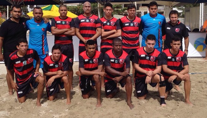 Equipe de Futebol de Areia do Flamengo-PI (Foto: Arquivo Pessoal / Liosh Alzate)