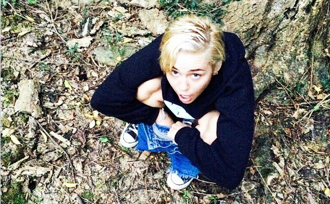 Miley no matinho. (Foto: Instagram)