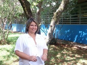 Diretora do Centro Educacional 04 do Guará, Renata Moura (Foto: Mateus Rodrigues/G1)