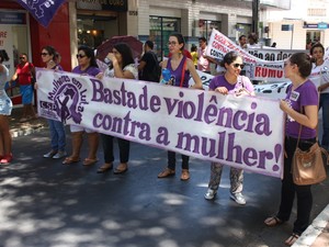 Dia mundial de luta contra a violência contra a mulher (Foto: João Cunha/G1)