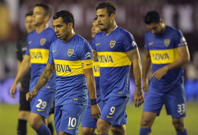 Tevez Boca Juniors Lanus (Foto: AFP)