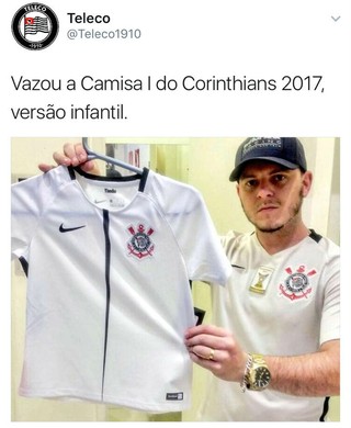 Internautas divulgam foto da nova camisa do Corinthians  (Foto: reprodução / Twitter)