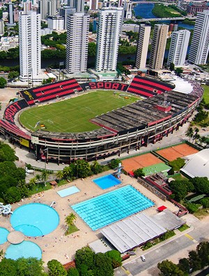 Ilha do Retiro, imagem aérea (Foto: Wagner Damásio/Divulgação Sport)