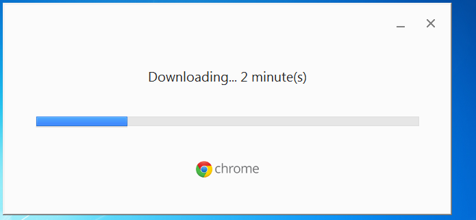Aguardando a conclusão da instalação do Google Chrome no Windows (Foto: Reprodução/Edivaldo Brito)