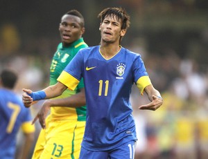 Neymar, Brasil x Africa do Sul (Foto: Agência AP)